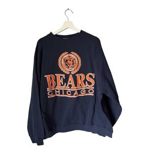 Vintage NFL Chicago‎ Bears Tultex Sweatshirt  Blue 90s Football USA 4XL